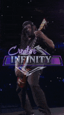a large crowd of people are gathered in front of a sign that says " real live infinity "
