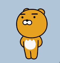 a cartoon bear holding a bunch of berries