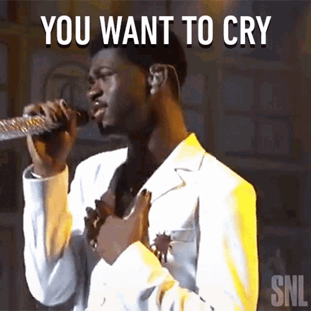 You Want To Cry Lil Nas X GIF - You Want To Cry Lil Nas X Sun Goes Down Song GIFs