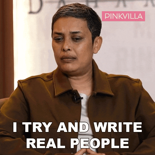 I Try And Write Real People Reema Kagti GIF - I Try And Write Real People Reema Kagti Pinkvilla GIFs