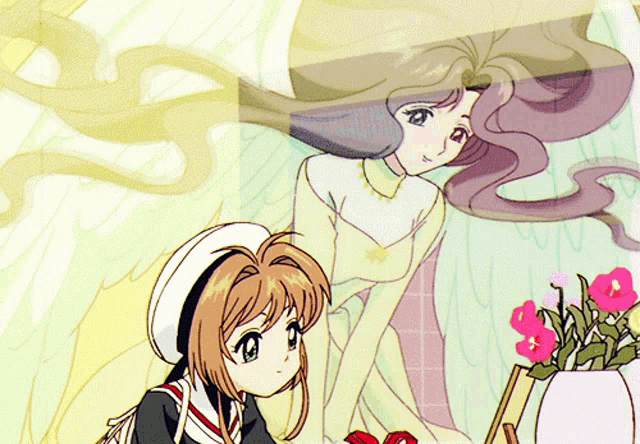 a cartoon drawing of a girl with long hair