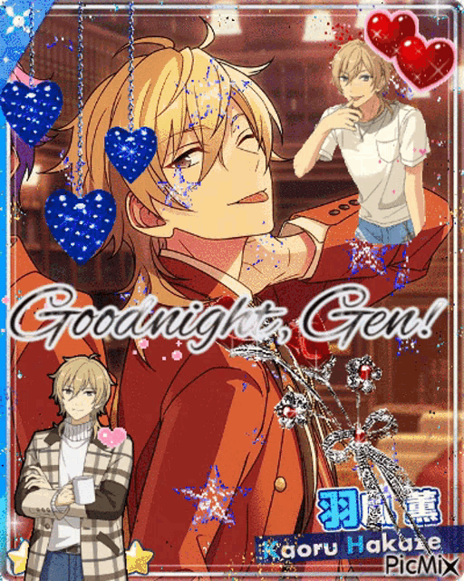 a collage of anime characters with the words goodnight gen