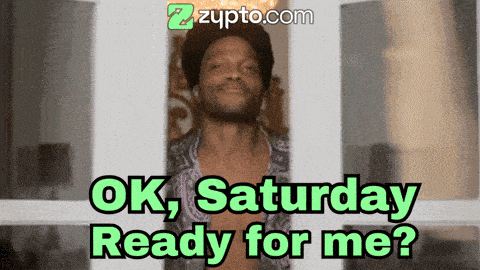 a picture of a shirtless man with the words ok saturday ready for me on it