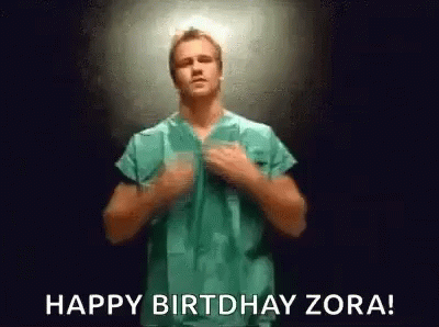Happy Birthday Zora Stripped GIF - Happy Birthday Zora Stripped Doctor GIFs