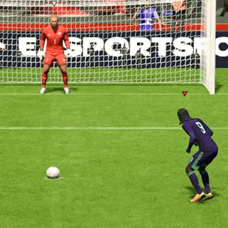a soccer player wearing a number 9 jersey kicks the ball