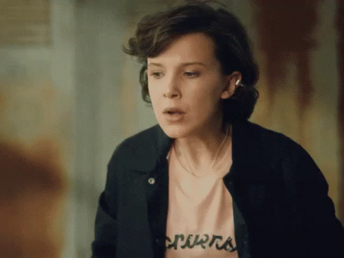 Stressed - Millie Bobby Brown X Converse Gif GIF - Milly Bobby Brown First Day Feels Converse GIFs