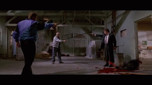 Resevoir Dogs Mexican Standoff GIF - Mexican Standoff Resevoir Dogs GIFs