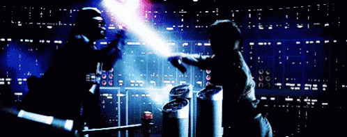 Luke Loses His Hand - Star Wars GIF - Star Wars Luke Skywalker Darth Vader GIFs
