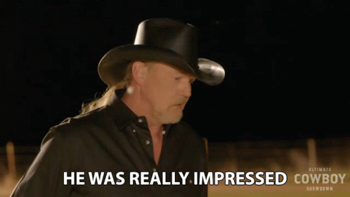 He Was Really Impressed Trace Adkins GIF - He Was Really Impressed Trace Adkins Ultimate Cowboy Showdown GIFs
