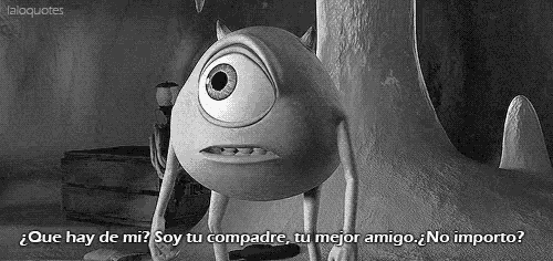 a black and white photo of a monster from monsters inc
