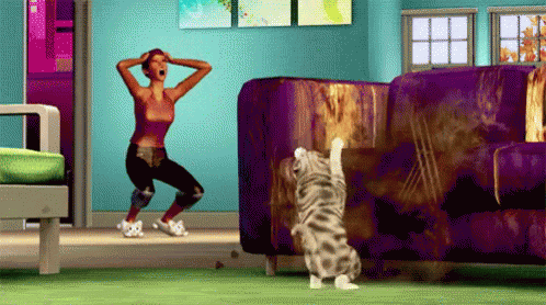 Cat Problems - The Sims GIF - The Sims Sims Cat GIFs