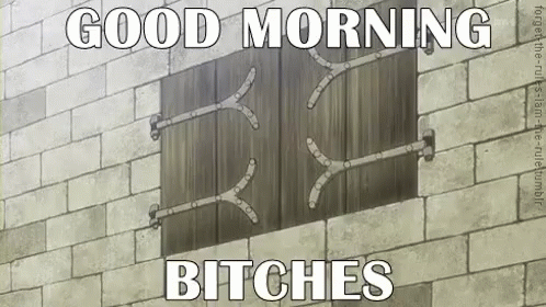 Good Morning Bitches GIF - Goodmorning Bitches Attack GIFs