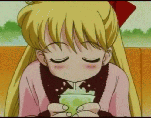 Glurp Drinking GIF - Glurp Drinking Sailor Moon GIFs