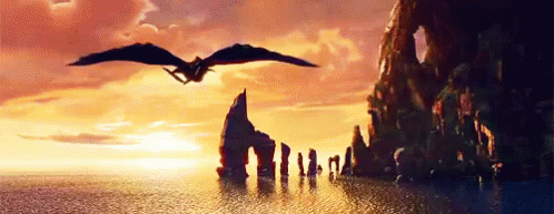 Into The Sunset - How To Train Your Dragon GIF - How To Train Your Dragon Sunset Dragon Rider GIFs