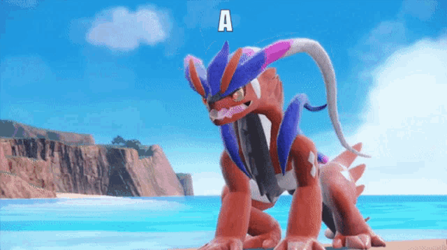 a video game character with the letter a on top of it