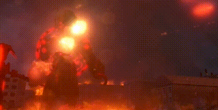 a blurred image of a fireworks display