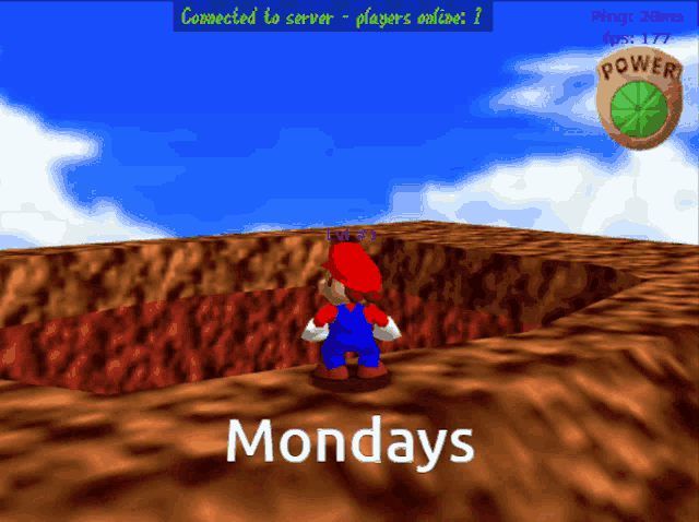 a screenshot of a video game with the words mondays on the bottom