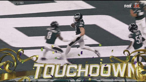 a football game is being shown on fox