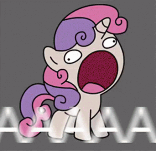 Pony Gritando Desesperada GIF - Aaaaaa Aaaaay Gritando GIFs