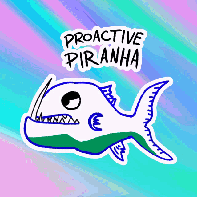 Proactive Piranha Veefriends GIF - Proactive Piranha Veefriends Taking Over GIFs