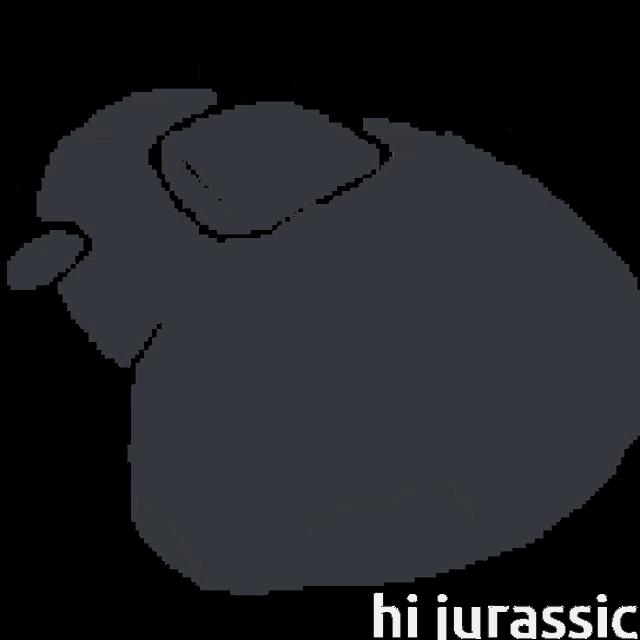 a black background with the words hi jurassic written on it