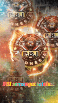 a hand is pointing to a p.b.i logo