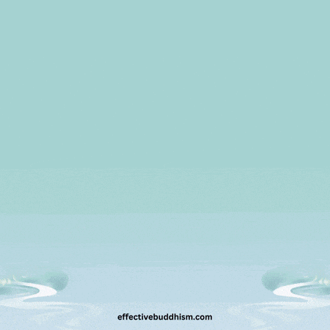 an illustration of a buddha with the words effective buddhism