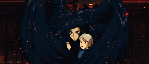 Howl GIF - Howls Moving Castle Fly Wings GIFs
