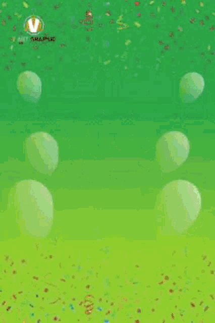 a green background with the words happy birthday and a cake