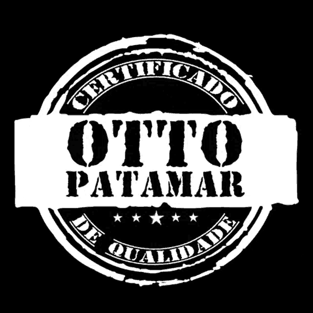 a black and white stamp with the name otto patamar on it