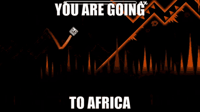 a video game says you are going to africa