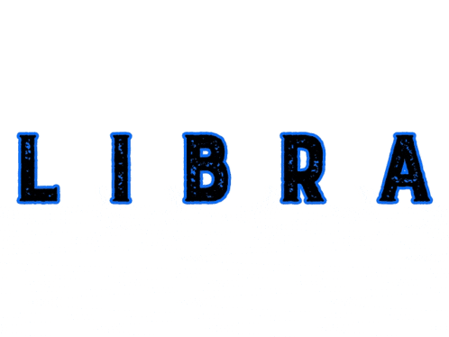 a gray background with a blue and white circle in the middle
