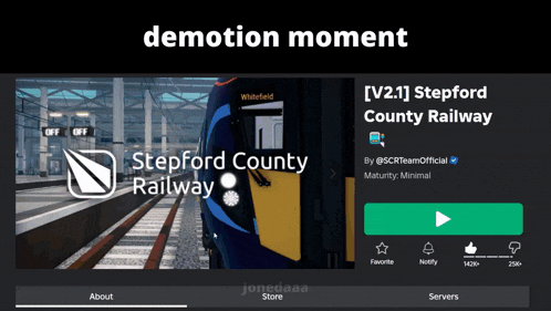 a screenshot of stepford county railway showing a train going down the tracks