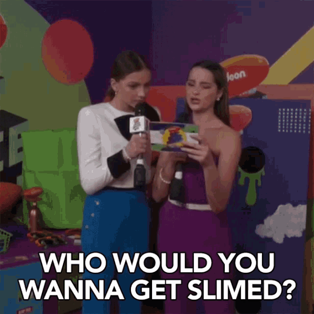 Who Would You Wanna Get Slimed Slimed GIF - Who Would You Wanna Get Slimed Slimed Annie Leblanc GIFs