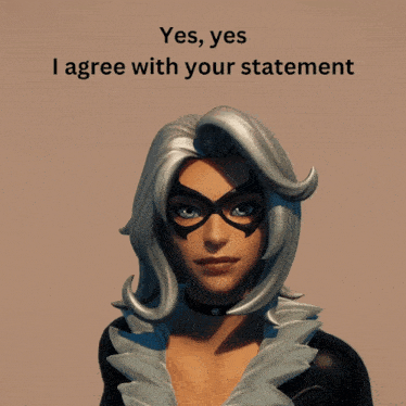 a picture of a superhero with the words yes yes i agree with your statement