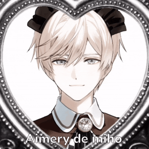 a picture of a boy with the name aimery de miho