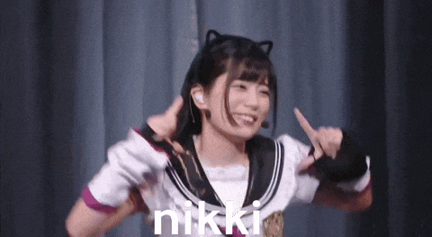 a girl with cat ears and the name nikki on the bottom right