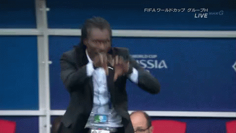シセ監督 セネガル　サッカー GIF - World Cup Senegal Aliou Cisse GIFs