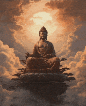 Buddha Wolken GIF - Buddha Wolken Meditiert GIFs