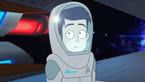 a cartoon of a man in a space suit with the number 111 on it