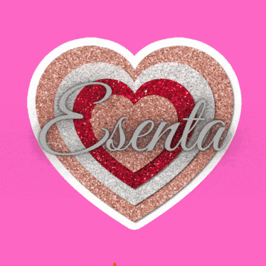 a heart with the word essenta written inside of it