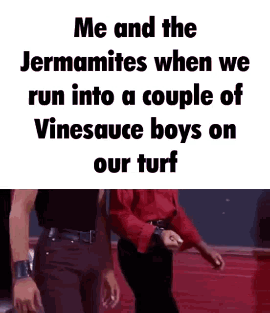 a couple of men are standing next to each other on a track and they are dancing .