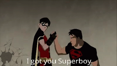I Got You Superboy GIF - I Got You Superboy Robin GIFs