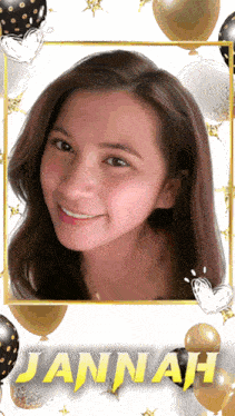 a picture of a girl with the name jannah written on it