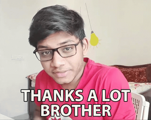 Thanks A Lot Brother Anubhav Roy GIF - Thanks A Lot Brother Anubhav Roy Thank You GIFs