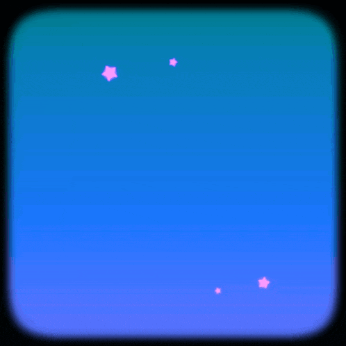 a blue background with pink stars and arabic writing on it