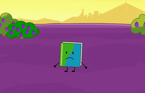 a cartoon drawing of a bomb a book a diamond and a pencil