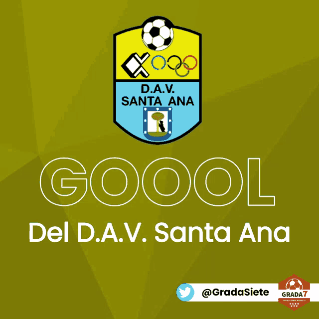 a logo for del d.a.v. santa ana soccer club