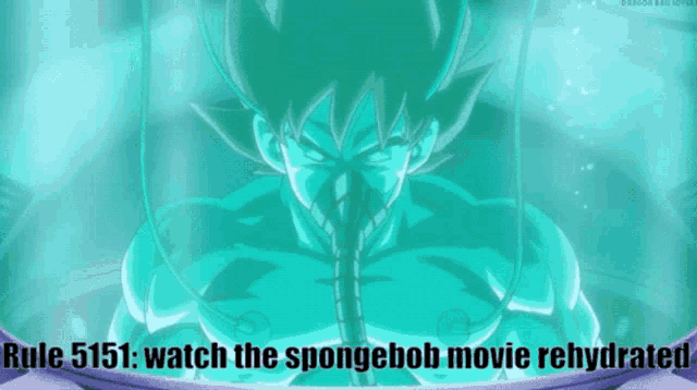rule 5151 : watch the spongebob movie rehydrated with a picture of a man