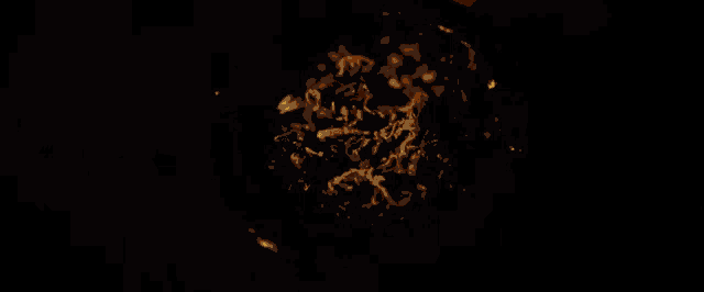 a close up of a pot of fire with a lot of smoke coming out of it .